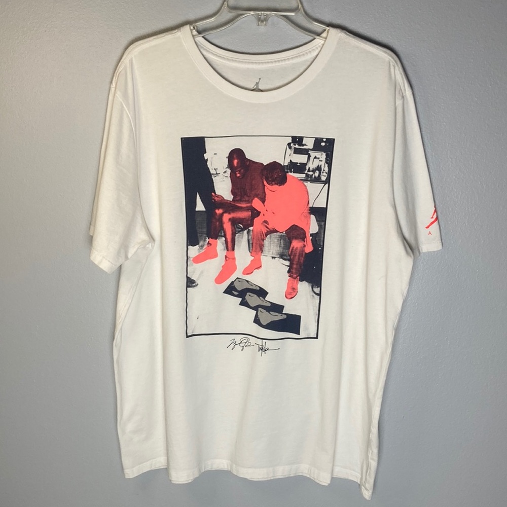 Jordan Air White Graphic T-Shirt Sz XXL